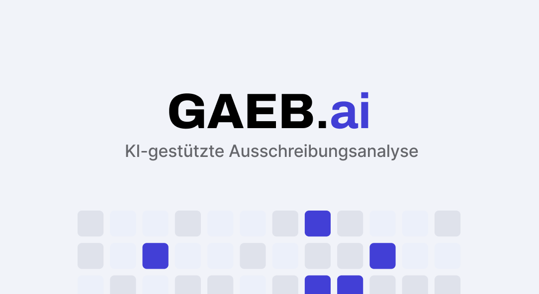 GAEB.ai – KI-gestützte Ausschreibungsanalyse | Angebote in Minuten